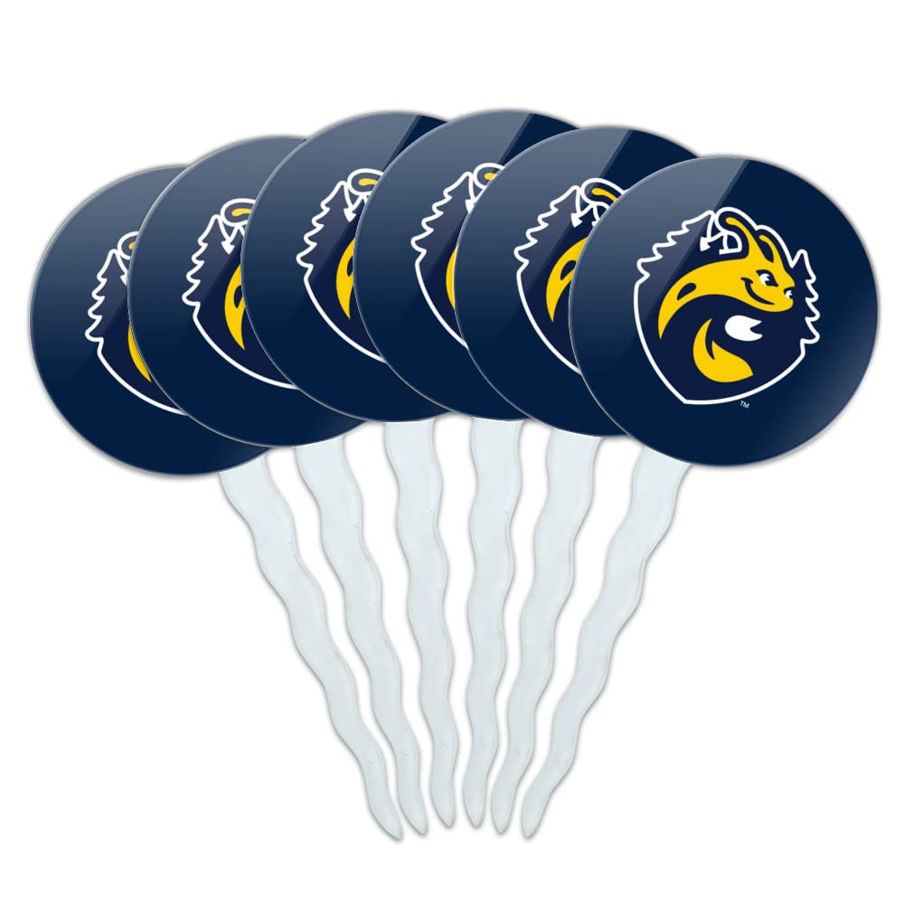 University of California-Santa Cruz Primary Logo Cupcake Picks Toppers Decoration Set of 6