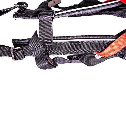 Non-stop dogwear Freemotion Harness, Pulling, Size 7, Black, for Dogs, 1 Pack