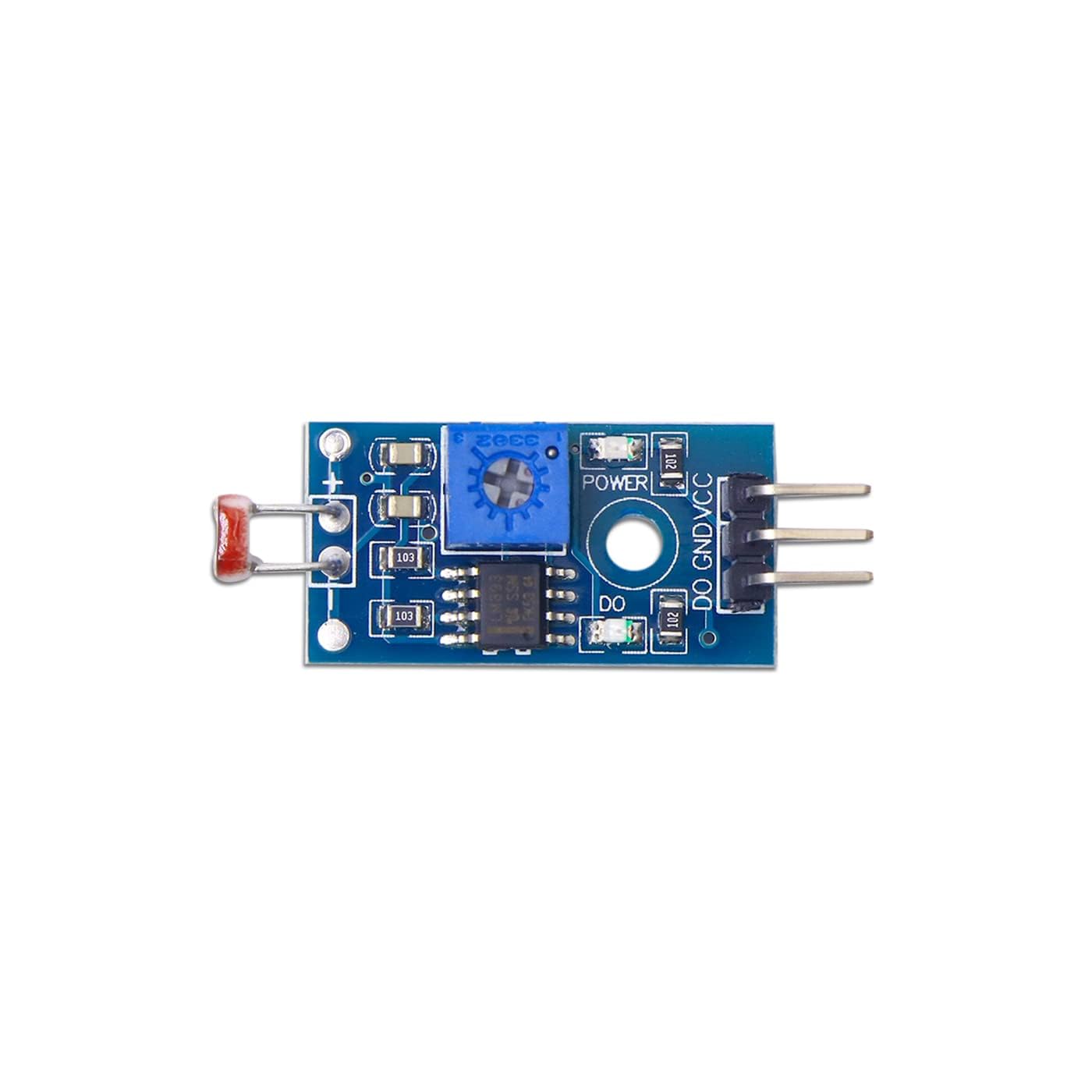 LM393 Photosensitive Light Dependent Resistor (LDR) Sensor Module | Analog & Digital Light Detection Module | Compatible with Arduino, Raspberry Pi, ESP32, ESP8266 (Pack of 1)-image-7