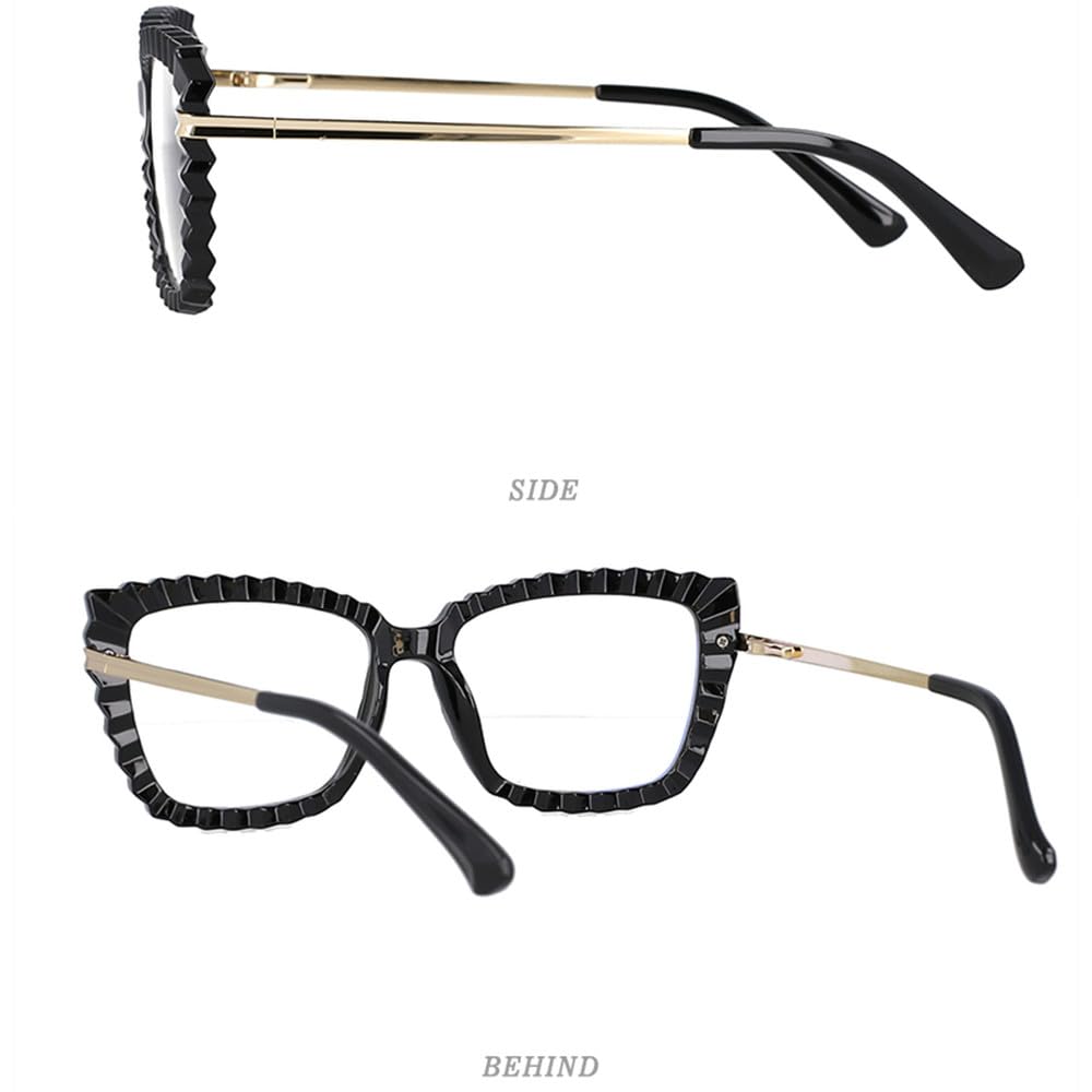 Lunettes œil de chat pour femmes, monture en cristal, coupe, jambe de printemps, mode ordinateur