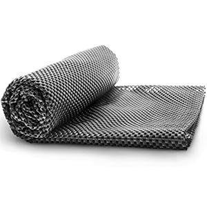 Kingsea Antislipmat, antislipmat, dakbagage, beschermmat, kofferbakmat, deurmat, vuilvangmat voor auto (auto), op maat te snijden, universeel, 100 cm x 90 cm, zwart