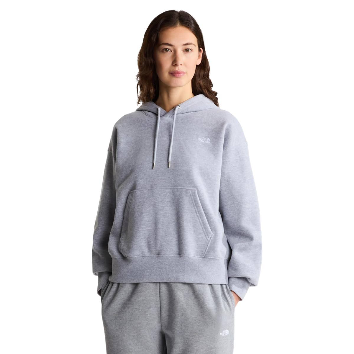 The North Face Damska bluza z kapturem Essential Simple Dome Boxy Os, TNF Pale Grey Heather, L