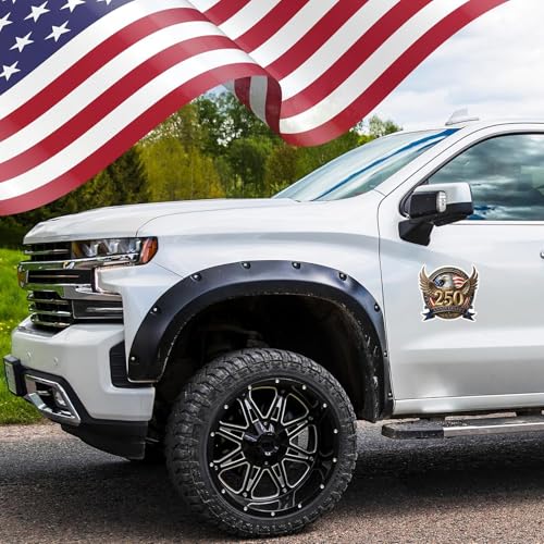 Image of USA 250th Anniversary Commemorative Car Magnet,2pcs American Eagle Magnets,Magnetic Car Decals,Garage Door Stickers Decors, Glow in The Dark Holiday Magnet for Fridge