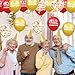 Woosytoo Happy Anniversary Balloons 18Pcs Red Gold Party Decorations for Women Men 12Inch Metallic Confetti Balloons for Indoor Outdoor Party Supplies