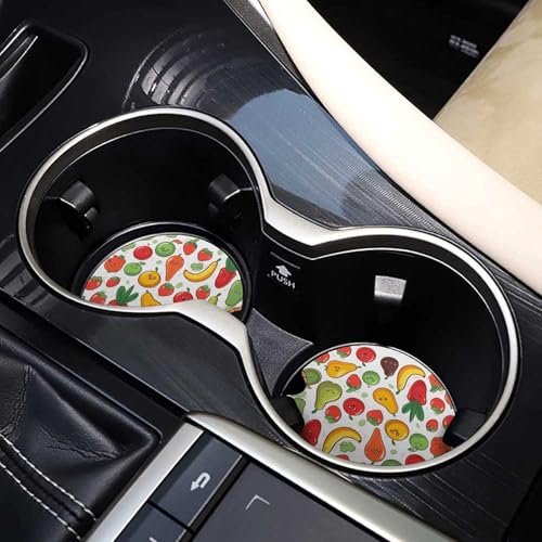Posavasos para auto madera 2 piezas 2.6 pulgadas miniatura 7