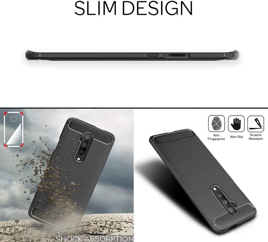 Image of Hybrid Carbon Fiber Back Case for OnePlus 7T Pro (Black)