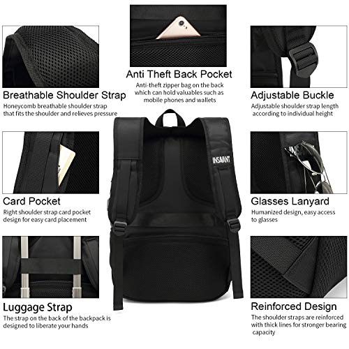 Laptop Backpack 17 Inch Water Resistant Backpacks Durable College Travel Daypack Anti Theft With Usb Charging Port Best Gift For Men Women Boys Girls Students(17 Inch, Black) #TOP3