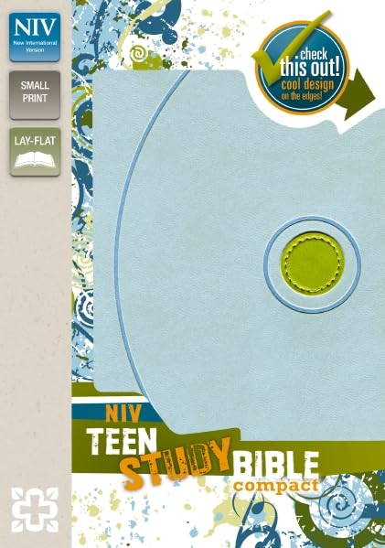 NIV Teen Study Bible: New International Version, Mist Blue/Kiwi, Italian Duo-Tone