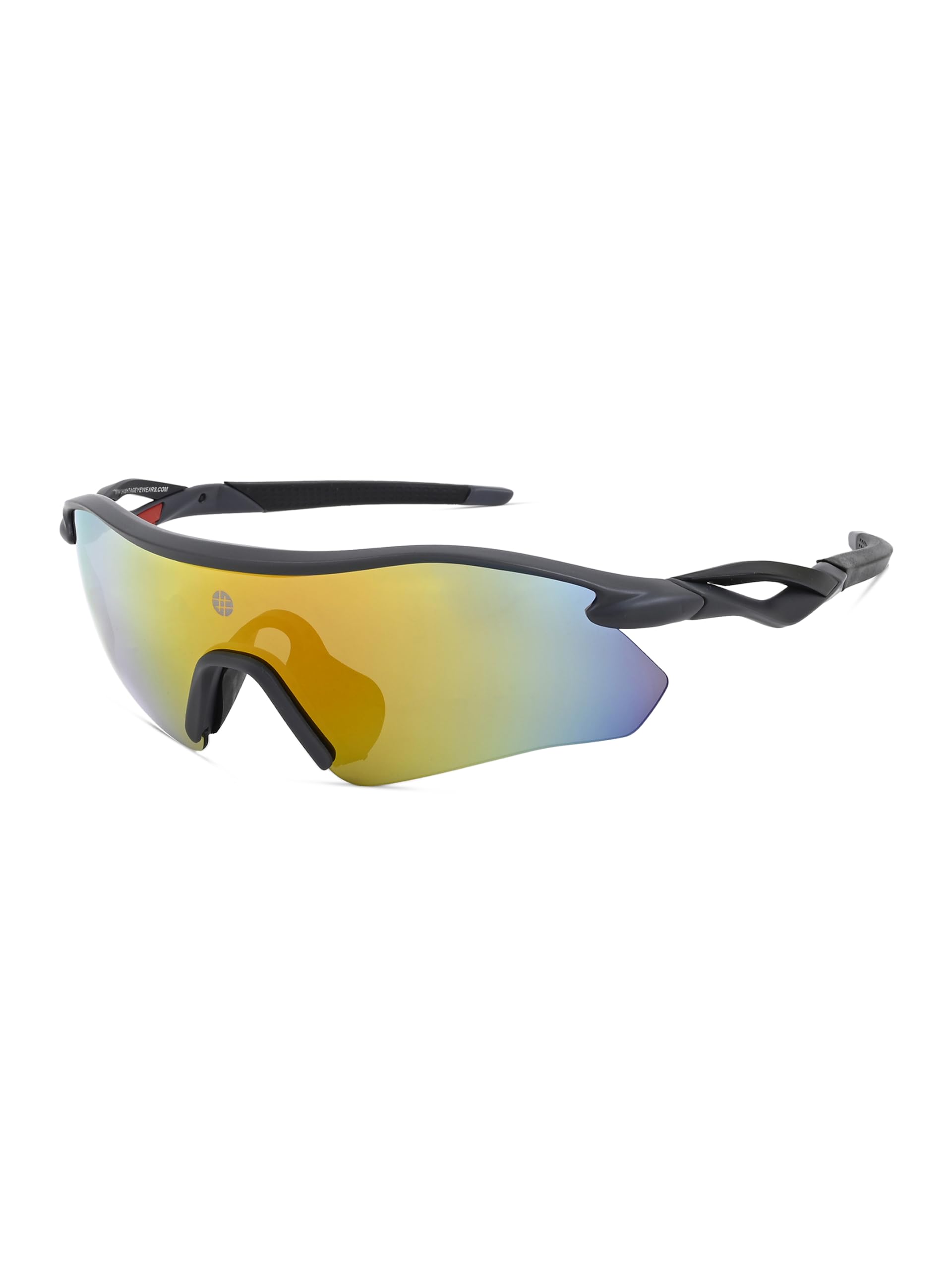 Buy HASHTAG EYEWEAR Falcon UV400 Mirrored Sports Sunglasses for