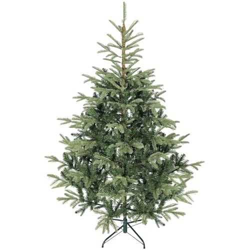 HOMCOM Árvore de Natal artificial 180 cm, árvore de Natal com 772 ramos densos e suporte metálico dobrável, fácil montagem, para sala de estar, interior, verde