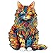 Blumuze Holzpuzzle Erwachsene 300 Stück, Maine Coon Katze Holzpuzzle Einzigartige Tierform Puzzleteile,Holz Puzzle,Puzzle aus Tierteilen, Puzzle Holz Erwachsene mit Geschenkbox aus Holz(L-16.5*13.2in) 300 günstig Kaufen-Blumuze Holzpuzzle Erwachsene 300 Stück, Maine Coon Katze Holzpuzzle Einzigartige Tierform Puzzleteile,Holz Puzzle,Puzzle aus Tierteilen, Puzzle Holz Erwachsene mit Geschenkbox aus Holz(L-16.5*13.2in)