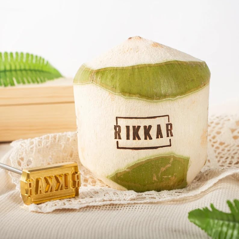 Personalized Coconut Stamp, Custom Branding Iron for Coconut, Make A Unique Coconut Yourself for Wedding/Birthday Party, Custom Logo Stamp, Personalized Gifts for Newlywed Couple, Family