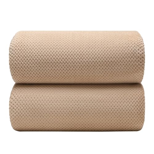 ANYBOY Serviette de Bain Grande Taille,Kaki Camel Bath Towels,Drap de Bain 200x100
