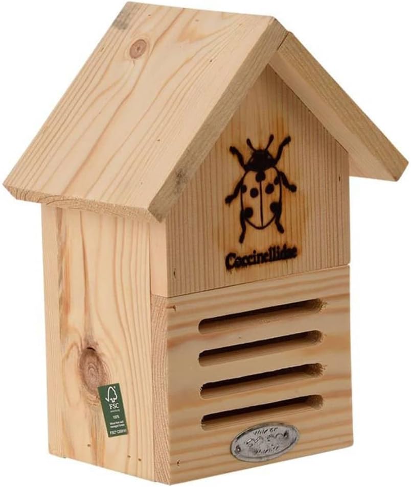 ESSCHERT Design USA 6.7" X 4.8" X 9" Wooden Butterfly House