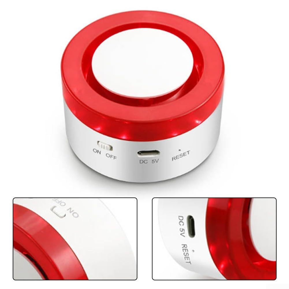 für Tuya Smart Sirene Alarm Stroboskop Flash Horn 95dB Big Sounds to Threaten Thief for Alexa