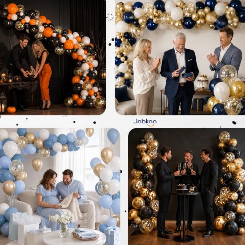 Image of Gold Confetti Balloons, Glitter Gold Balloon for Birthday Wedding Party