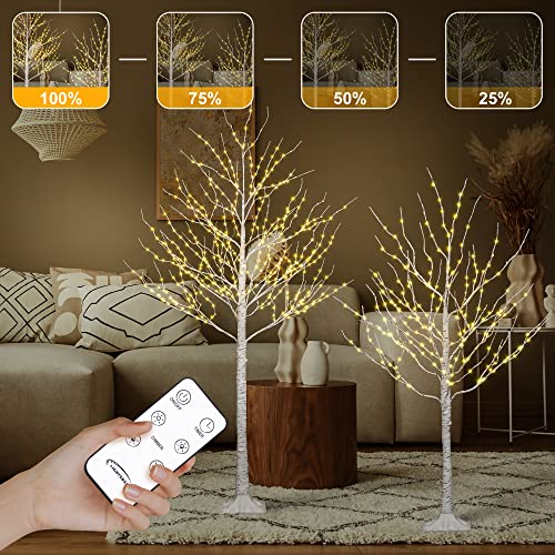 Lightshare-Lighted-Birch-Twig-Tree-with-Fairy-Lights-2-Sets-6FT-642-LED-Lights-for-Indoor-Outdoor-Home-Christmas-Holiday-Decoration Lightshare Lighted Birch Twig Tree with Fairy Lights 2 Sets 6FT 642 LED Lights for Indoor Outdoor Home Christmas Holiday Decoration