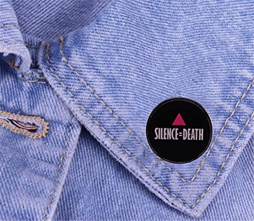 Image of Silence equals death Enamel Pin Brooches Metal Brooch Pins Badge Collar Jewelry Lapel Pin