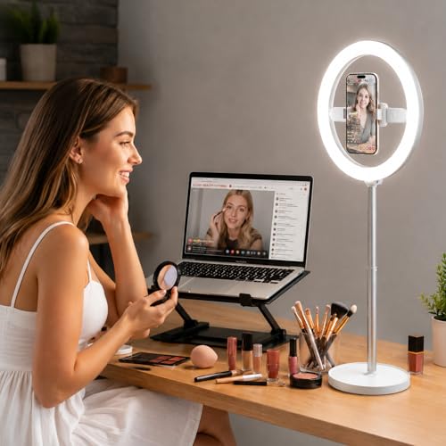 Anneau lumineux rechargeable pour corriger l'éclairage de vos vidéos