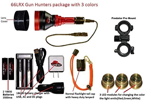 Sniper Hog Lights 66LRX Gun Hunters Package with 3 Colors