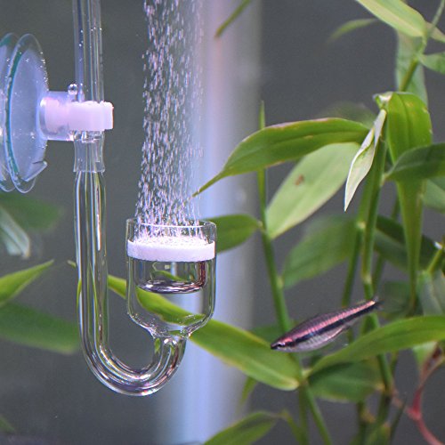 Image of CO2 Diffuser, Carbon Dioxide Glass Reactor U Shape Tube Set for Aquarium Plants Tank(CO2 Diffuser Set)