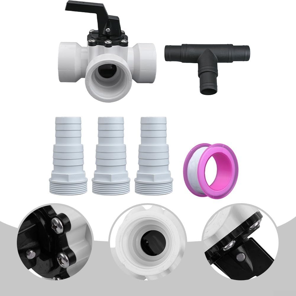 3-We-Pool - Conector de manguera de repuesto para 4715 Spa, control eficiente del flujo de agua y fácil instalación, ideal para mantenimiento de piscina y uso en spa