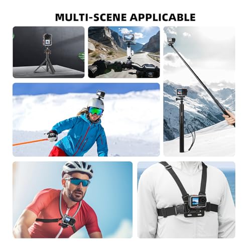 Image of Action 6 Camera Cage for DJI Osmo Action 6, Protective Case Metal Frame with Silicone Lens Cap, Cold Shoe & 1 /4 inch Threads Adapter, Aluminum Alloy Quick Release Mount Accessories