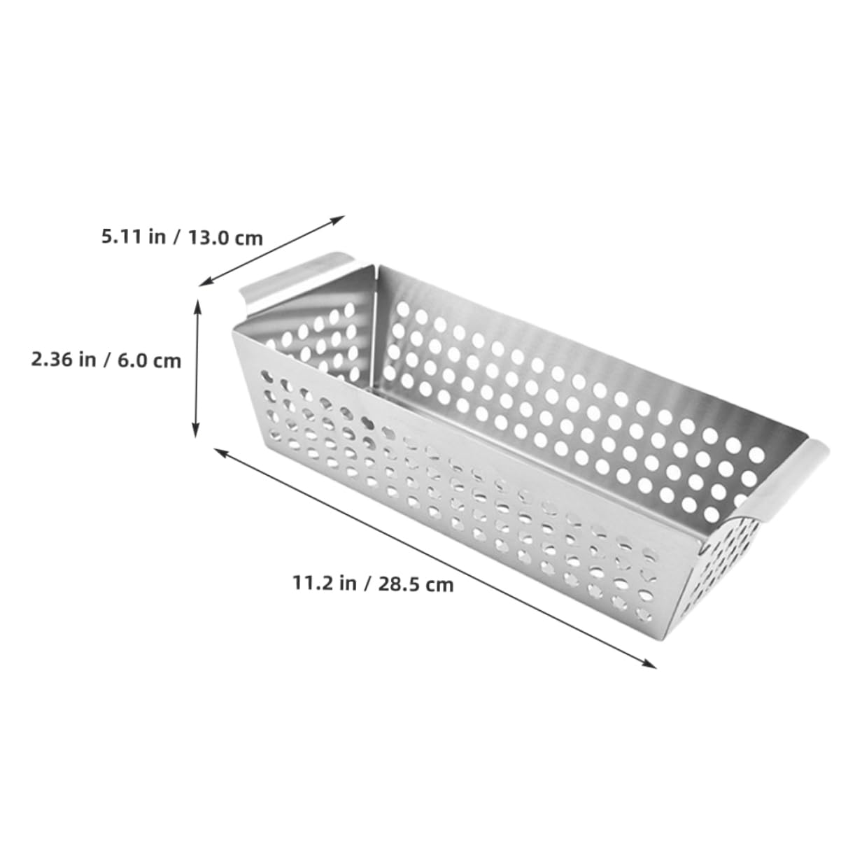 ibasenice Professional Bbq Pan Wear-resistant Grill Topper Stainless Steel Grill Pan for Indoor/outdoor Cooking