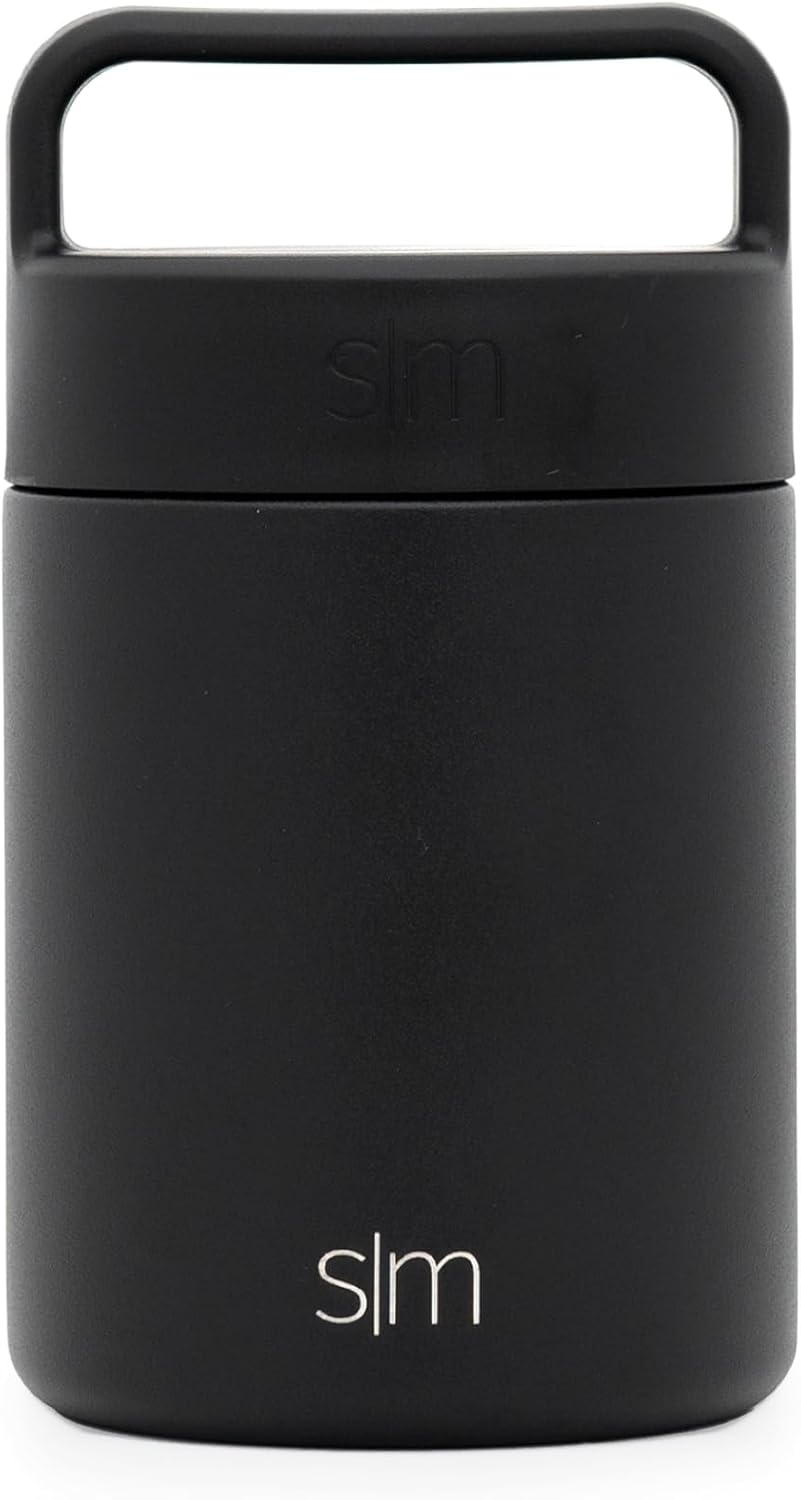 Product image of Simple Modern Food Jar for Hot Food | Reusable Stainless Steel Vacuum Insulated Leak Proof Lunch Storage for Smoothie Bowl, Soup, Oatmeal | Provision Collection | 12oz | Midnight Black