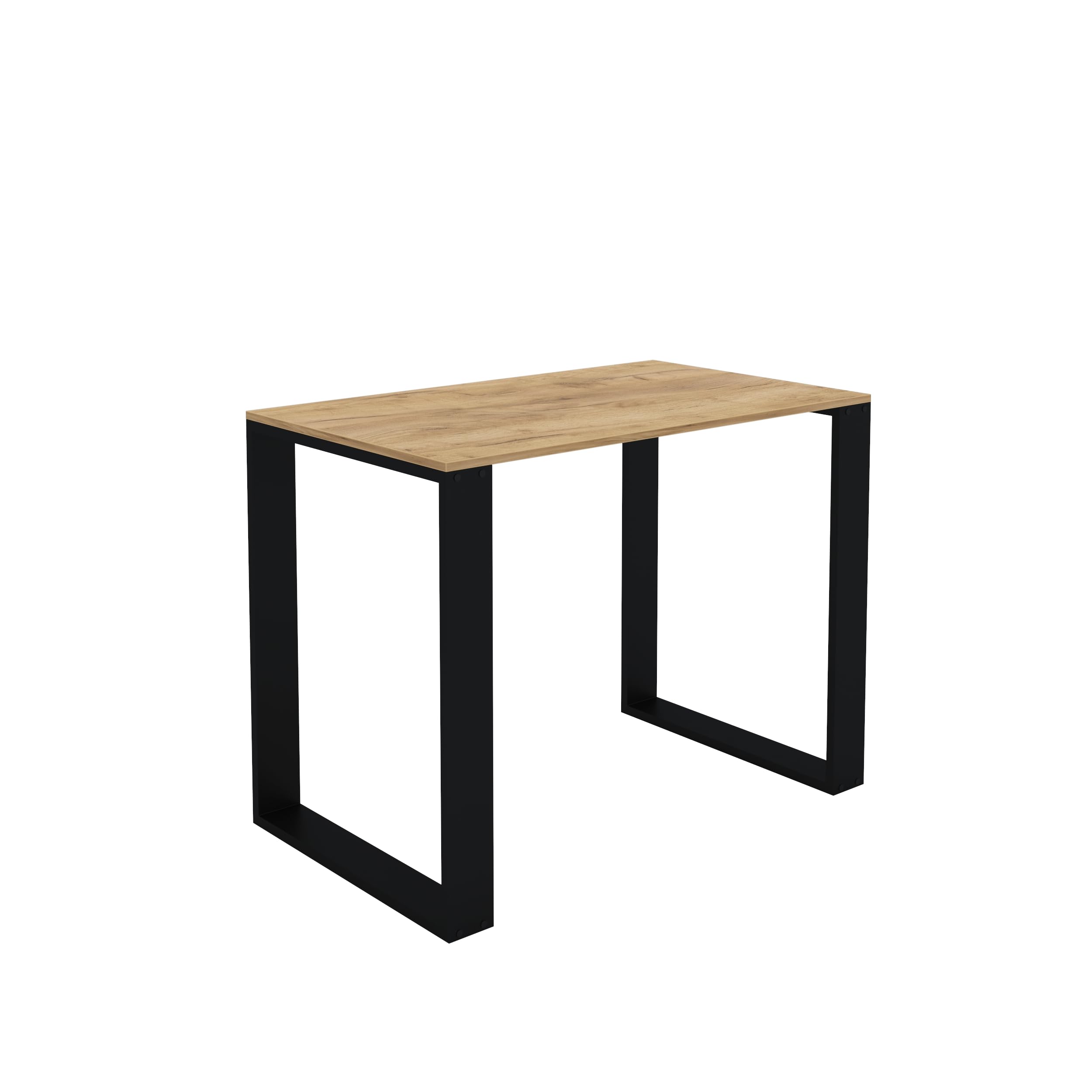AKKE Table à Manger Table de Cuisine Artisanat doré 110x65cm