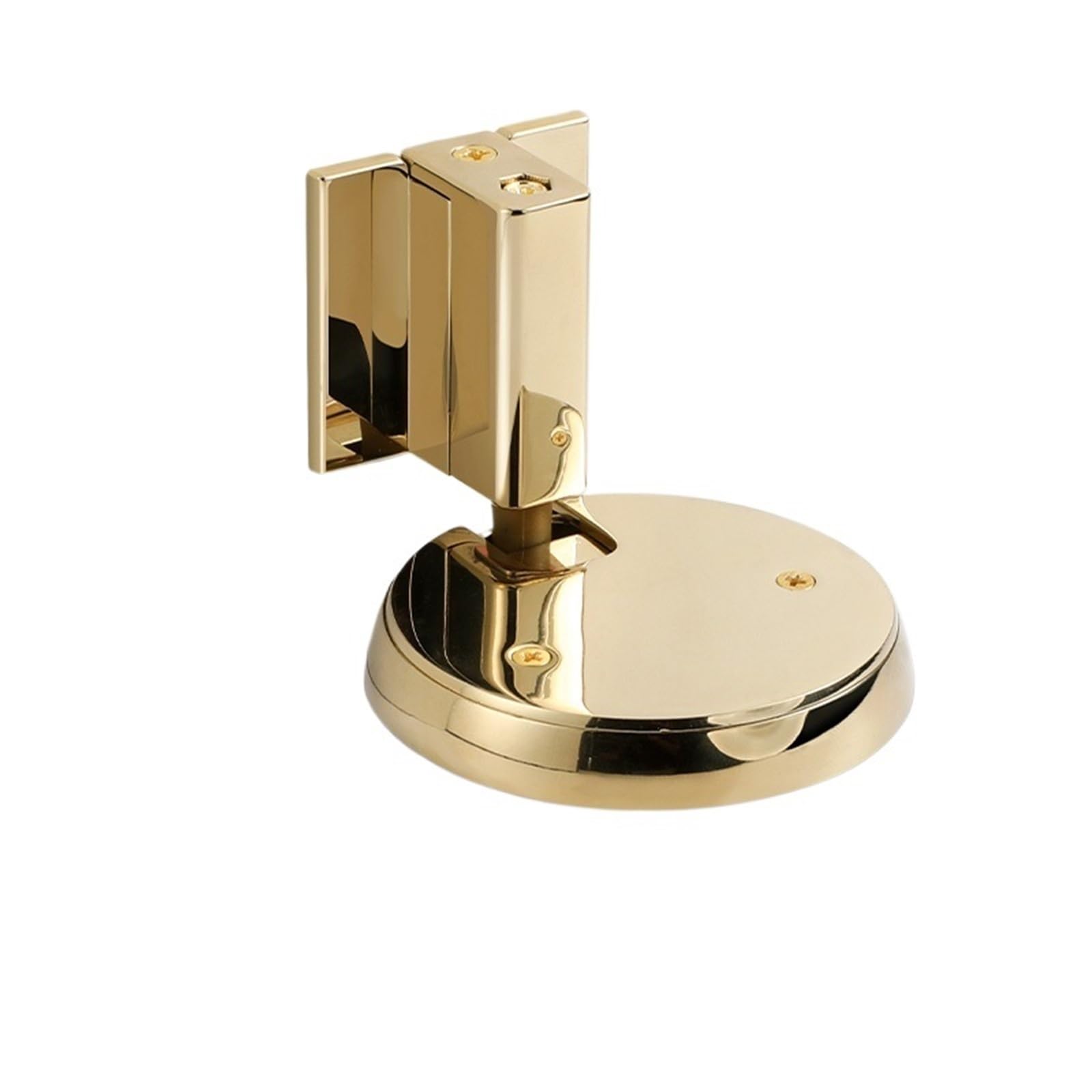 Door Stop Non-Punch Door Stop Water-Proof Zinc Alloy Stopper Holders Nail-Free Mechanical Doorstop Furniture(A - Gold)