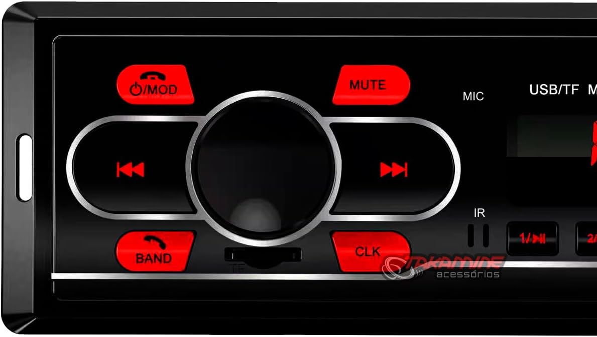 Som Automotivo Carro Radio FM MP3 Bluetooth 2 Entradas USB SD Player