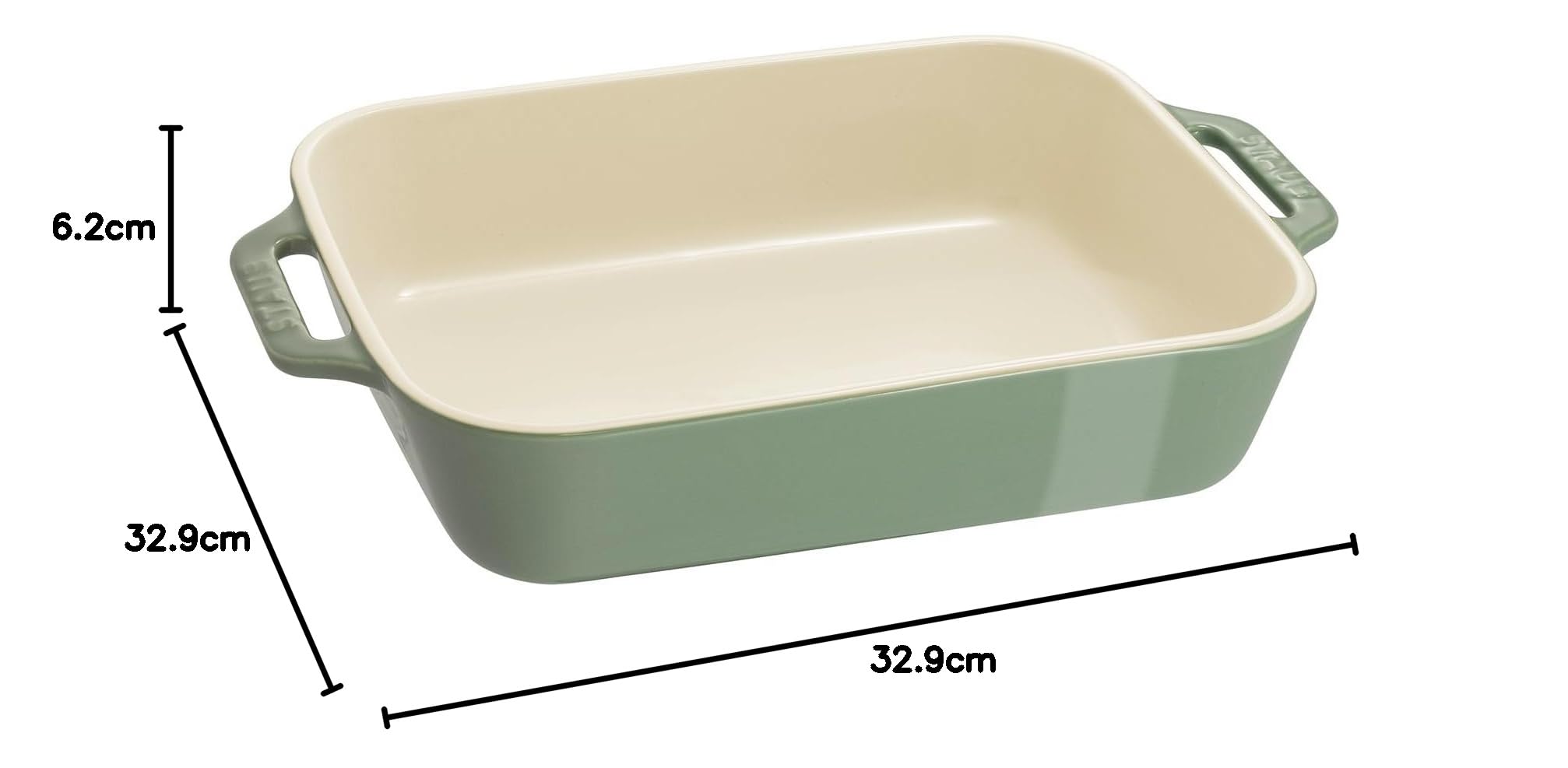 Amazon.co.jp: staub ストウブ 「 レクタンギュラー ディッシュ 27cm