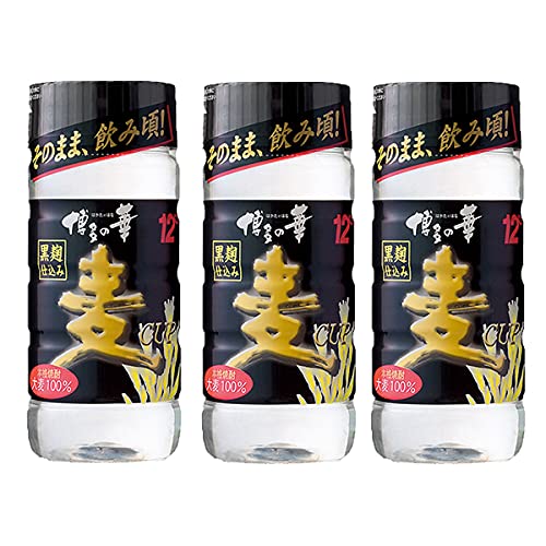 Amazon.co.jp: 博多の華 黒麹 麦焼酎 12度 200mlペットカップ(1