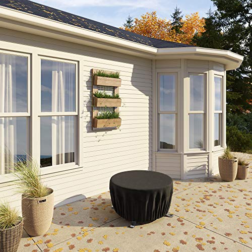 Amazon Basics ronde patio vuurplaatsafdekking - 1,52 m, zwart - Image 7