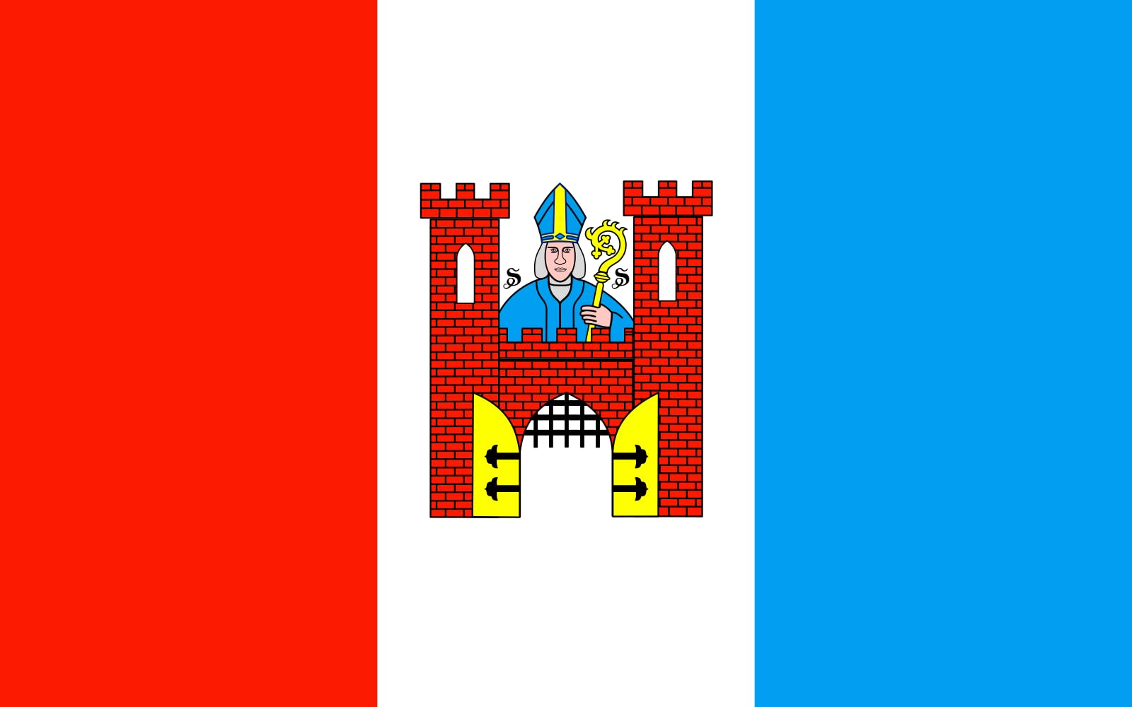 Drapeau Large POL Solec Kujawski d'une finition paysage haut de gamme