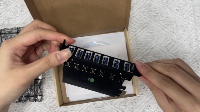 7 X Usb 3.0 Type-Een Connector Naar Pci Express 1x Pcie X1 Uitbreidingskaart Met