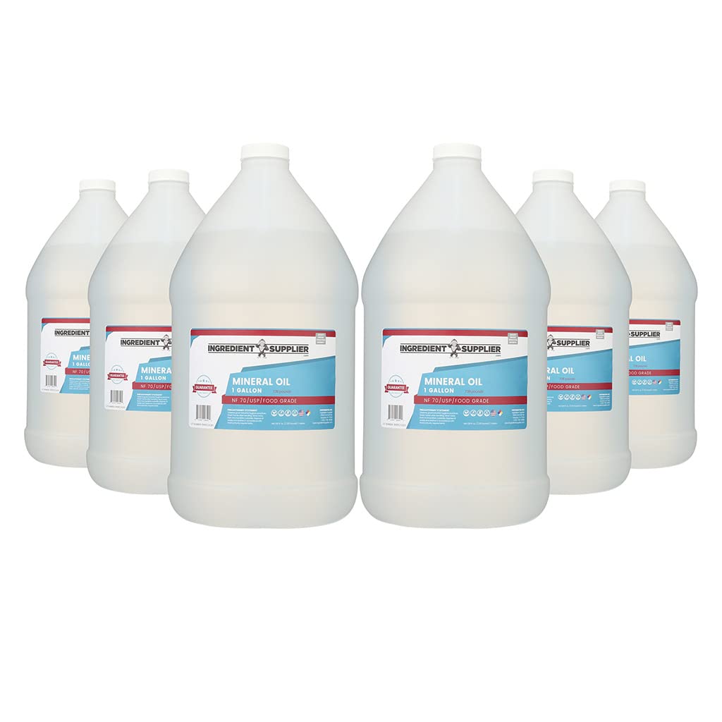 Mineral Oil (6 Gallon) - USP/NF Grade - Made in The USA - Vegan - Non-GMO