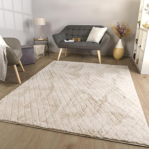 Tt Home Alfombra Habitación Salon Dormitoro Pelo Largo Nordico Geométrico Triangulos, Color:Gris Claro Crema, Tamaño:160x220 Cm Tt Home Alfombra Habitación Salon Dormitoro Pelo Largo Nordico Geométrico Triangulos, Color:Gris Claro Crema, Tamaño:160x220 Cm