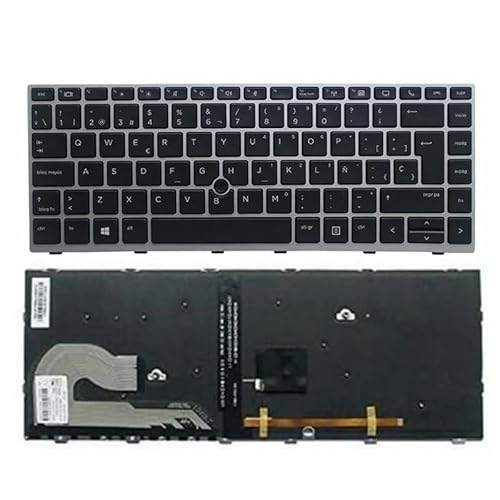 HP EliteBook 745 840 G5/G6 846 848 Zbook 14U HSN-I17C-4/I13C-4 I24C MT44 MT45用 US/RU/FR/LA ノートパソコンキーボード(US backlit stick)