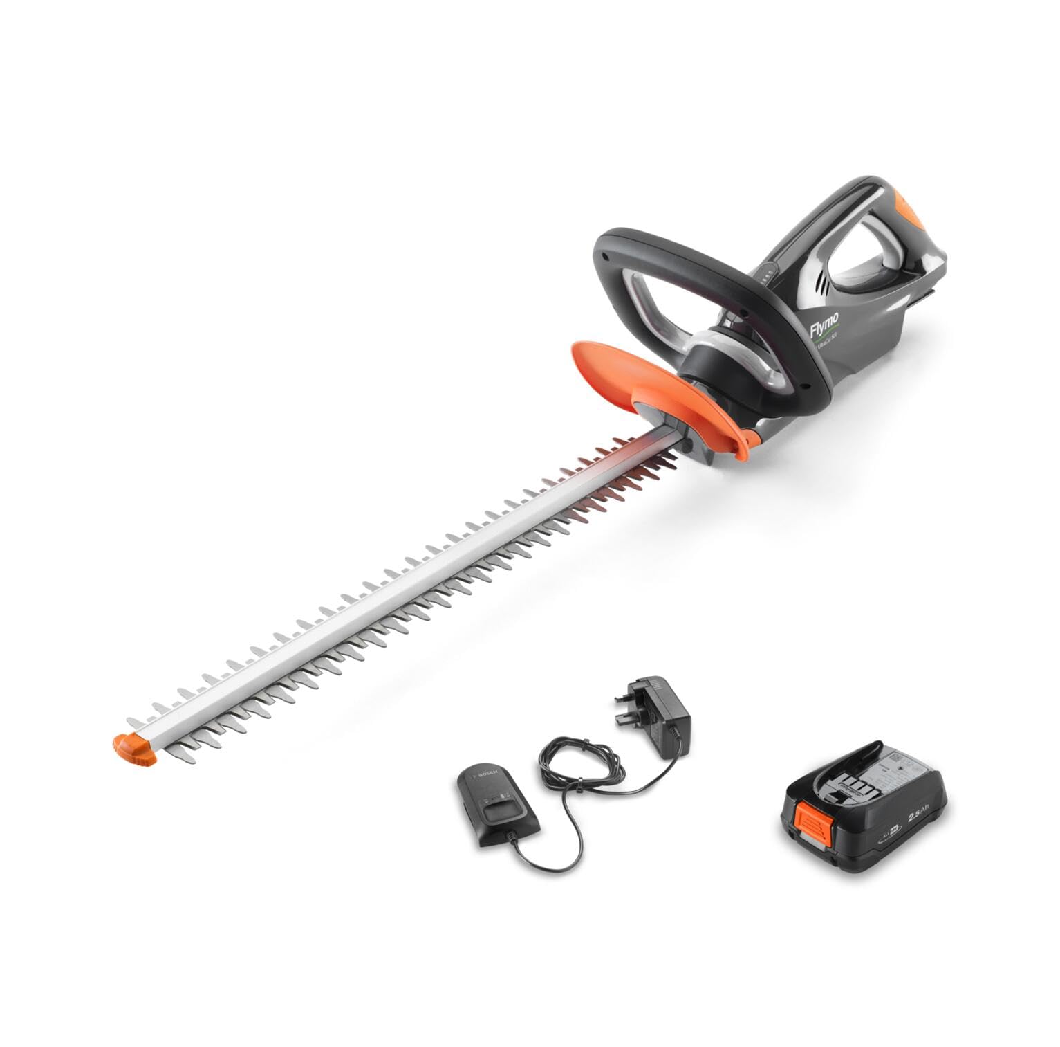 Flymo 18V UltraCut 500 Cordless Hedge Trimmer Kit - With 18V Power For All Battery, 50cm cutting width, 16mm blade gap, lightweight and balanced, 270° wrap around handle, Power For All Alliance — image 1
