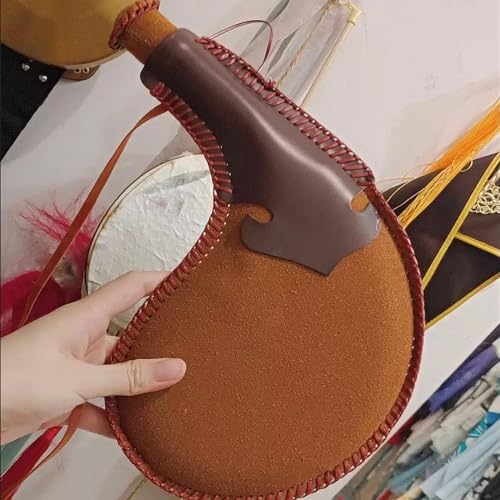 Flasque pour alcool 1500ml étanche en cuir fait main pour vin - 4