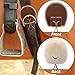 Sunnymove 2 pcs Fleece Horse Buckle Covers Horse Cinch Protectors Leather Cinch Protector