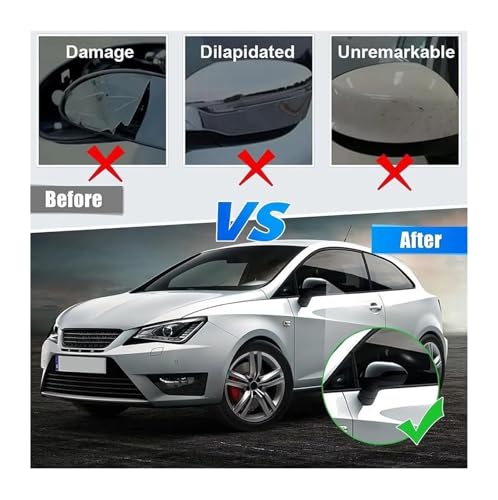 Coque rétroviseur Seat Leon MK2 cassé remplacer cache noir - 2