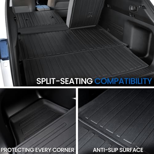 Image of Floor Mats Set for 2023-2026 Mazda CX-50 Gas, All Weather TPE Backrest Mat Trunk Mat Cargo Liner Door Sill Guards Accessories for CX50 (for Mazda CX-50 | 2023-2026)