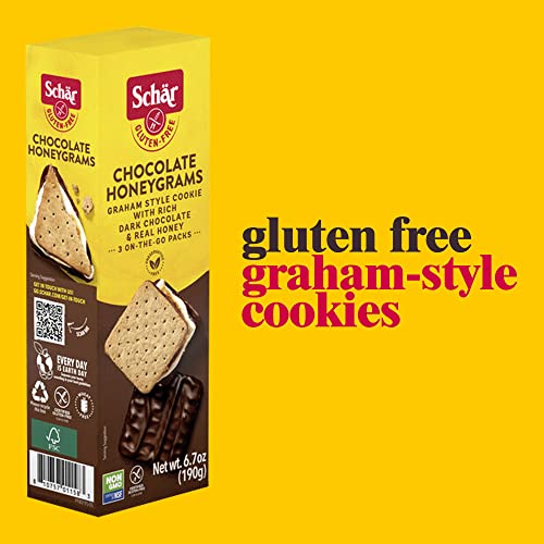 Schar Gluten Free Chocolate Honeygrams Crackers With Rich Dark Chocolate And Real Honey - 6.7 Ounce (Pack Of 1) #TOP2