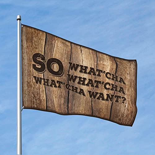 Drapeau de jardin de bienvenue So What'Cha Want grand format