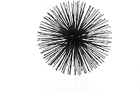 Vista 4 de HomeRoots Esfera puntiaguda de metal negro de 8