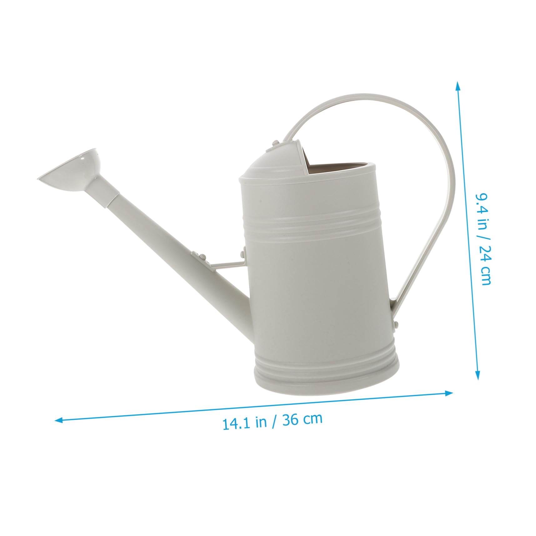 Regadera de Plástico y Acero Inoxidable de 1.8l Boquilla Larga para Riego de Flores y Césped, Adecuado para Jardín y Balcón sin Derrames