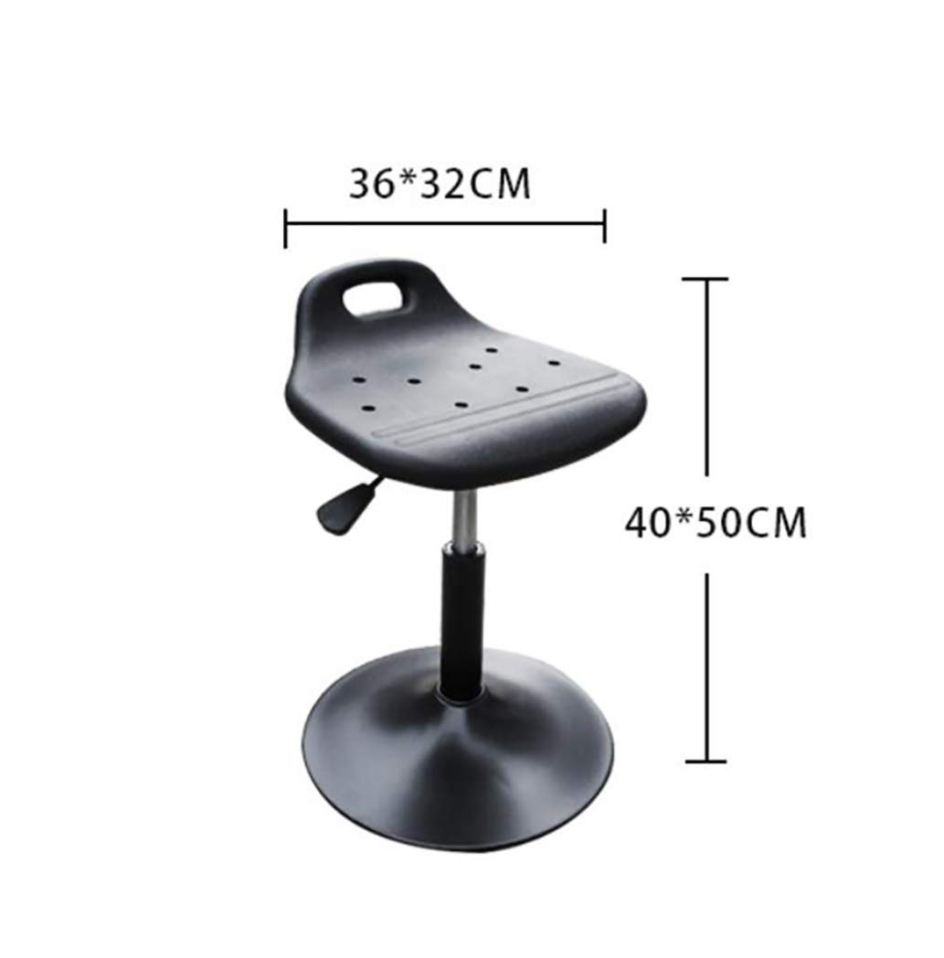 Taburete de trabajo antiestático, silla de oficina giratoria de 360°, altura ajustable, asiento giratorio ergonómico para peluquería, taburete de laboratorio